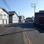 前面道路（県道・消雪道路）(周辺)